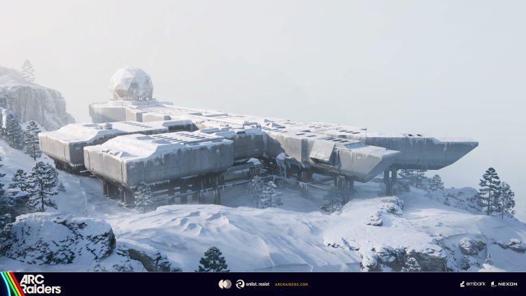 Frozen Trail concept art showing the snowy Pendola Pass