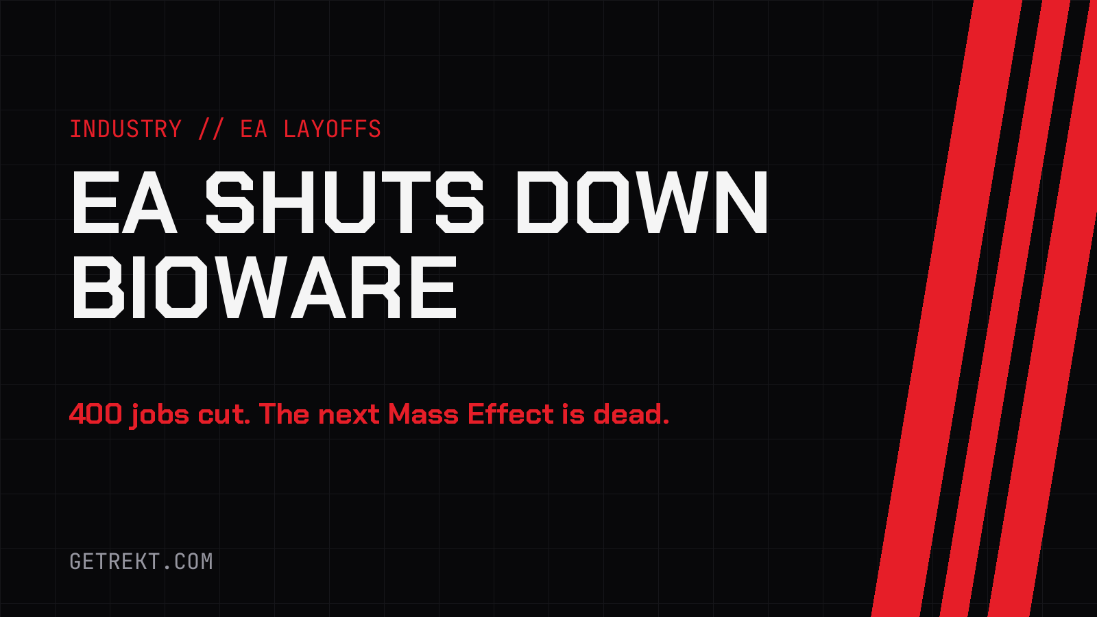 EA Shuts Down BioWare and Cancels the Next Mass Effect as 400 Jobs Go