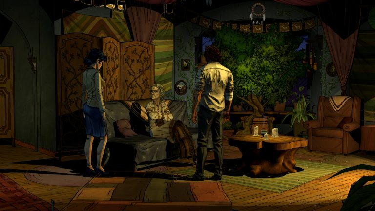 An apartment scene from The Wolf Among Us Remastered
